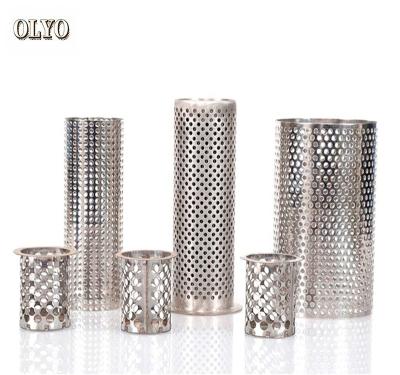 China Filter Customize Perforated Stainless Steel Filter Cylinder Tube for sale