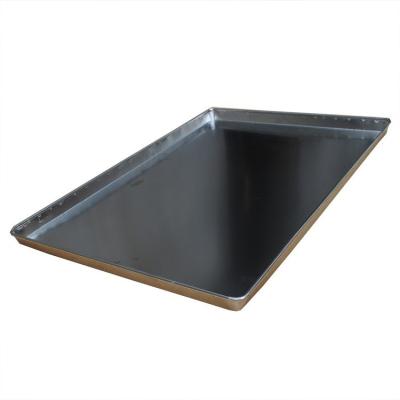 China Home Cheaper Rectangular Food Grade Stainless Steel Dish BBQ Dish Buffet Deep Serving Baking Trays for sale