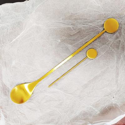 China Viable Gold Bar Accessories Bartender Tools Twisted Stirrer Bar Spoon Cocktail Mixing Spoon for sale