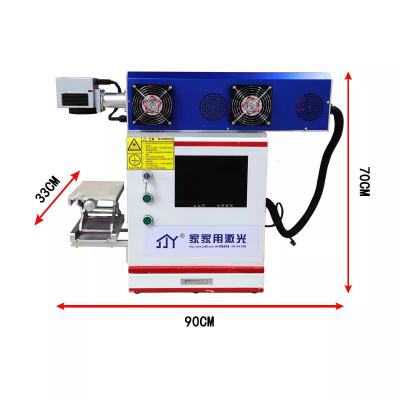 China Automated loading dynamic focusing 600*600mm CO2 3D galvo laser marking machine for fabric textile leather jeans for sale