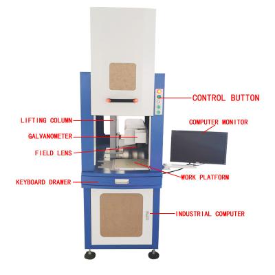 China Water-cooled glass LOGO laser engraving machine date 3W barcode laser plastic UV engraving machine for sale