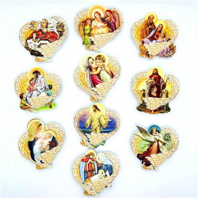 China Good Quality 3D People Custom Catholic Fridge Magnet For Souvenir OEM Customized Resin Colored Drawing Magnetic Style for sale