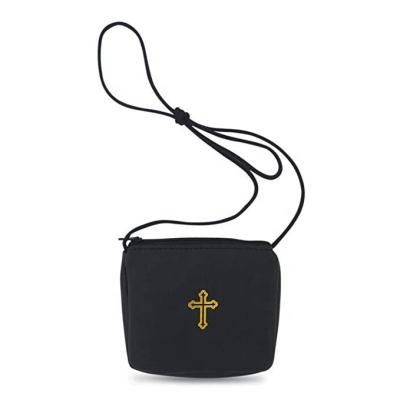 China Promotion 100% Sheepskin Rosary Jewelry Pouch For Religious Gifts for sale