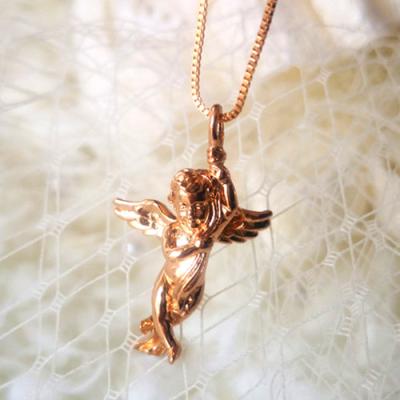 China Custom Religious Baby Angel Pendant Designs Jewelry 24k Gold Silver Hop Hip Pendant Necklace for sale