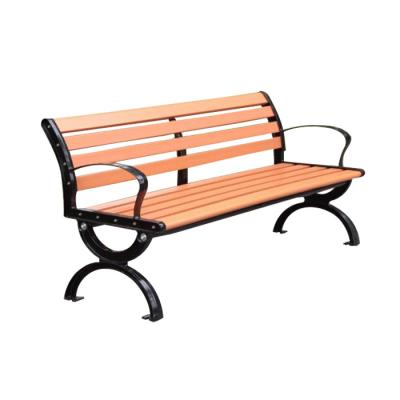 China Outdoor Waterproof WPC Compound Plastic Wood Public Park Bench for sale