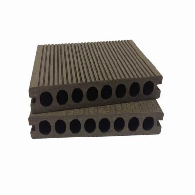 China Waterproof Hollow Profile Round Holes WPC Wooden Ipe Decking 1782404 for sale