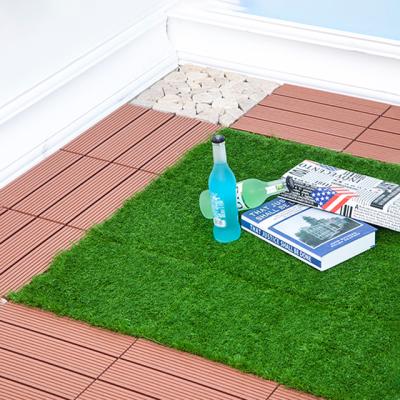 China UV-resistant high quality easy installation interlocking artificial grass tile for sale for sale