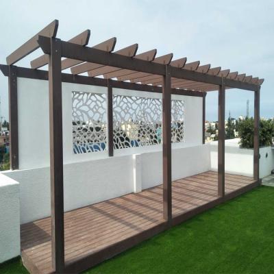 China 20178251 Easy Installation Waterproof Composite Wooden Pergola Cover Easily for sale