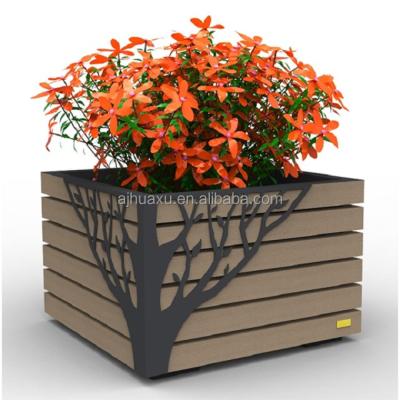 China Modern Composite WPC Wood Customized Desgin And Cheap Price Chinese Planter for sale