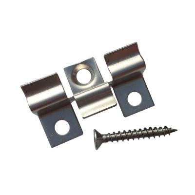 China Exterior cheap stainless steel rust resistant flooring decking clips for wpc decking for sale