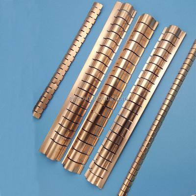 China Beryllium Copper ESD Founded Finger Stock EMI Shielding Reinforcement or Gasket Strips for EMI/RF Shielding Door Room for sale