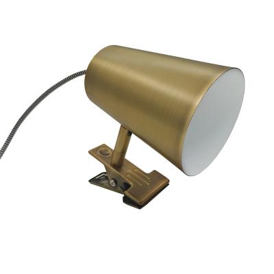 China Adjustable Lampshade Focus Lighting Brass Clip Lamp Reading Lamp Hot Selling for sale