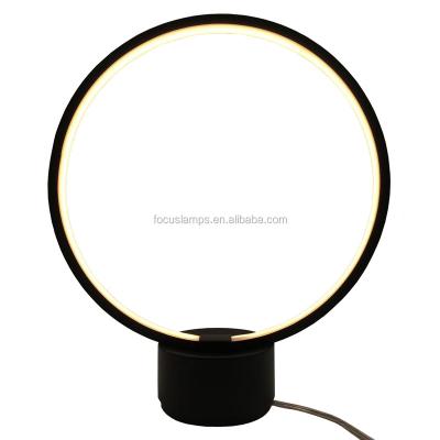 China Modern Focus Lighting Circle LED Desk Lamp Can Be Rotated 350 Degrees New Design For Lighting for sale