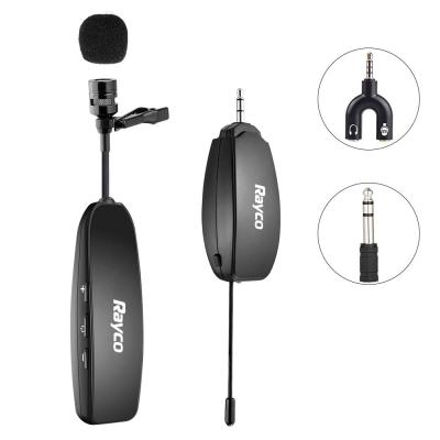 China Wireless Lapel Hands Free Detachable UHF Clip Microphone Lavalier Collar Microphone Set for sale