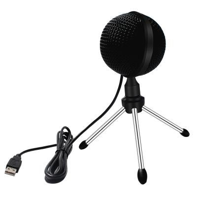 China Omnidirectional Spherical Usb Mic Condensador Microfono Usb Computer 360 Degree Noise Perfect Usb Microphone For Youtube Recording Singing for sale