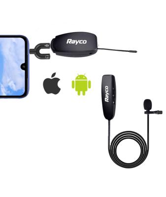 China Wireless Lavalier Microphone Mini Lavalier Mic Clip On Condenser Mic For Mobile Phone for sale