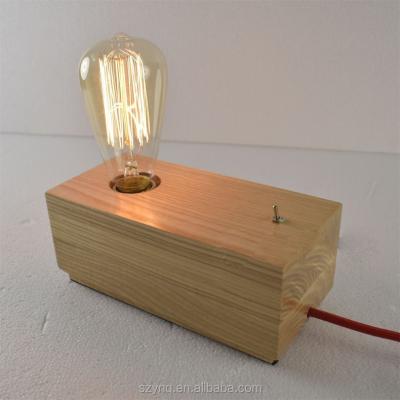 China modern bedroom decoration wooden table light for sale