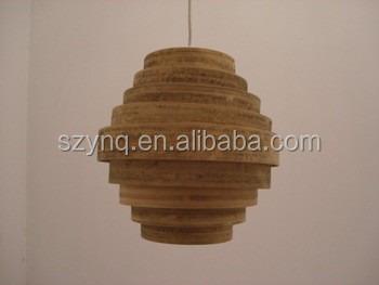 China New Design Bamboo Wooden Light Pendant With Good Quality for sale