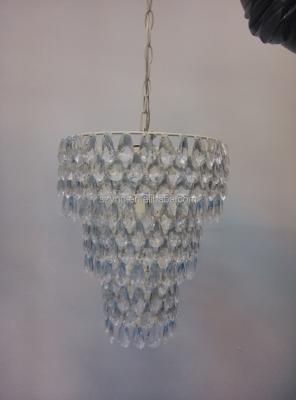 China China factory Tiffany Shining Acrylic Beads Chandelier with multilayer acrylic drop for sale