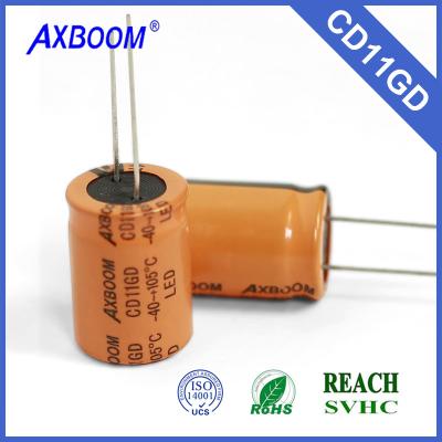 China Ignition CD11GD 200V 150uf 18*25mm Aluminum Electrolytic Capacitors for sale