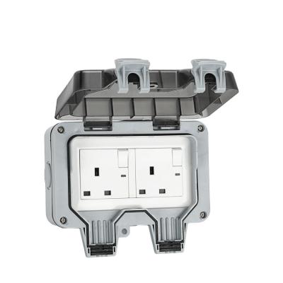 China British Type 13A Residential / General Purpose WPS 2 Band With Neon Waterproof Switch And Socket for sale