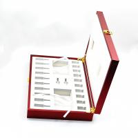 China Wooden Luxury Gift Boxes Small Hinged MDF Wrapped PU Leather for sale