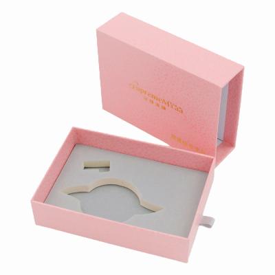 Chine Les coupes-circuit marquettent DIY glissant le carton rigide rose des boîte-cadeau 120g de tiroir à vendre