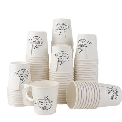 China Large Recyclable China Supplier Customize Logo Design Disposable Paper Cup With Handle For Sale for sale