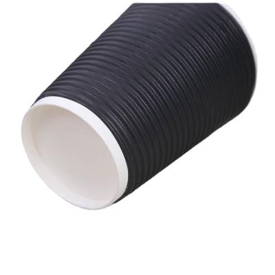 China Factory direct sales food grade recyclable customizable double layer ripple color wallpaper cups for sale