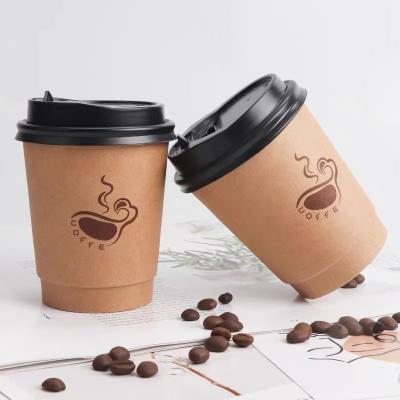 China Food Grade Recyclable Safe PE Coated Solid Color Kraft Paper Disposable Thickened Cup for sale