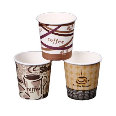 China Logo Design 2.5oz-16oz Recyclable PE Coating Coffee Paper Eco - Friendly Packaging Tea Cup for sale