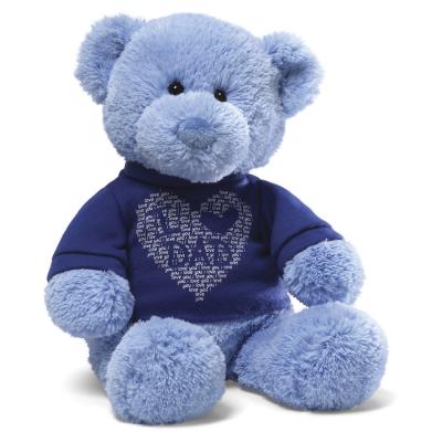 China El regalo de Promtional rellenó el oso de peluche del OEM del oso de peluche con la camiseta azul en venta