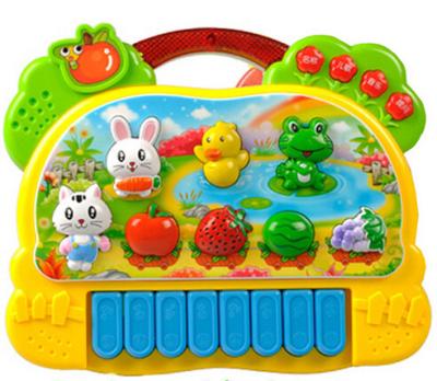 China Musical Educational Cute Baby Toys With Animal Farm Piano Music for sale