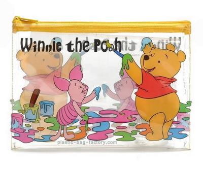 China Winnie draagt plastic ritssluitingszakken, zakken 20x13cm van de kind leuke kleine ritssluiting Te koop