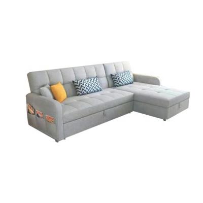 China (Size)Adjustable Single Futon L Shape Sleeper Vance Sofa Bed And Sofa With Bed With Storage for sale