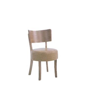 China Eco - Friendly Restaurant Cafe Round Tables Youth Table Leather Furniture And Chairs And Wood Chair Sets for sale