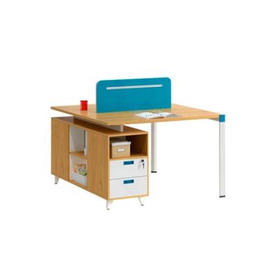 China EW0201Y Modern Double Sided Desk With Drawers Workstation For Two Person for sale