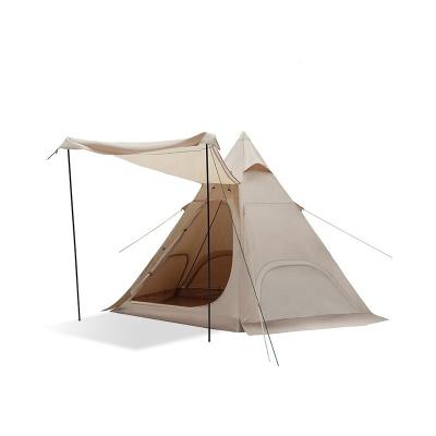 China Camouflage/Field Game Family Glamping Pyramid Pentagon Tent Outdoor rainproof thickened light luxury Indian tent for sale