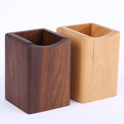 China High End Full Plastic Wooden Desktop Multifunctional Home Kitchen Tableware Pen Holder for sale