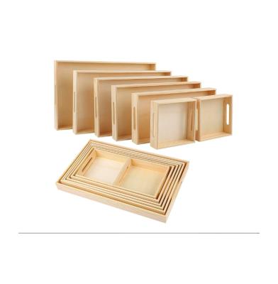 China Quality Simple Modern Tray Wood Serving Trays Handmade Import and Export for sale