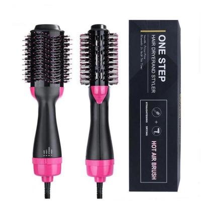 China Hot Sale Safety Ionic 2 In 1 Multifunctional Electric Hair Comb Hot Air Comb Brush Straight Hair Dryer Brush for sale