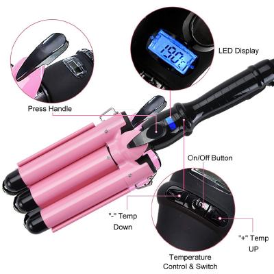 China Safety Hair Curler and Straightener 2 in 1 Irons Curling Professional Automatic Automatic Ceramic Hair Curler for sale