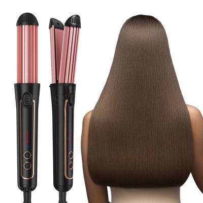 China 2022 Hot Selling Household Tiktok Items Hot Cold Wind 2 in 1 Hair Straightener Curling Iron Hair Curler for sale