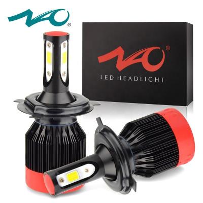 China NAO Wholesale Price K2 Automotive Led Bulb 60W 8000LM 3 Sides Car Led Headlight COB Chips h11 h7 h4 led headlight A3 Sportback E-Tron for sale