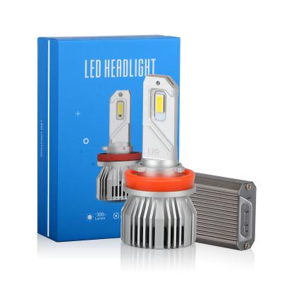 China Super Bright Car Led Headlight High Quality U9 Led Headlight Bulb 90W 9V-36V 11000Lm Turbos Led Bulb H7 Led H11 H4 H1 H3 H13 9006 9005 Car Headlight for sale