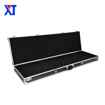 China Waterproof Shockproof Dustproof Customized Size Durable Storage Aluminum Music Instrument Keyboard Double Gun Case with Foam for sale