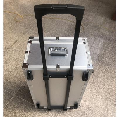 China Waterproof Shockproof Dustproof Customize Trolley Pilot Display Lockable Aluminum Casec With Drawers for sale