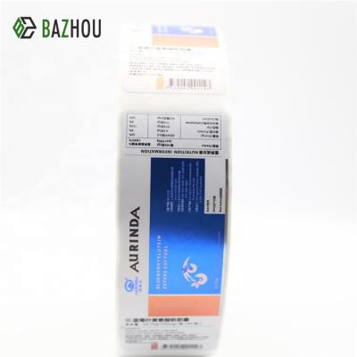 China Waterproof Custom Pill Bottle Label Medical Printing Private Pharma Bottle Self Adhesive Label for sale