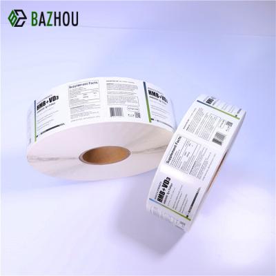 China Waterproof Acrylic Sticker Adhesive Sheets Beads Adhesive Sticker Medicine Labels for sale