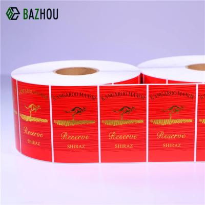 China Waterproof Custom Double Sided Printed Label For Bottle Pet Labels Liquor Bottle Labels For Sale for sale